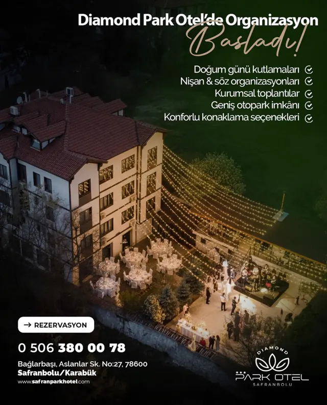 Safranbolu Park Hotel organizasyon tanıtım alanı