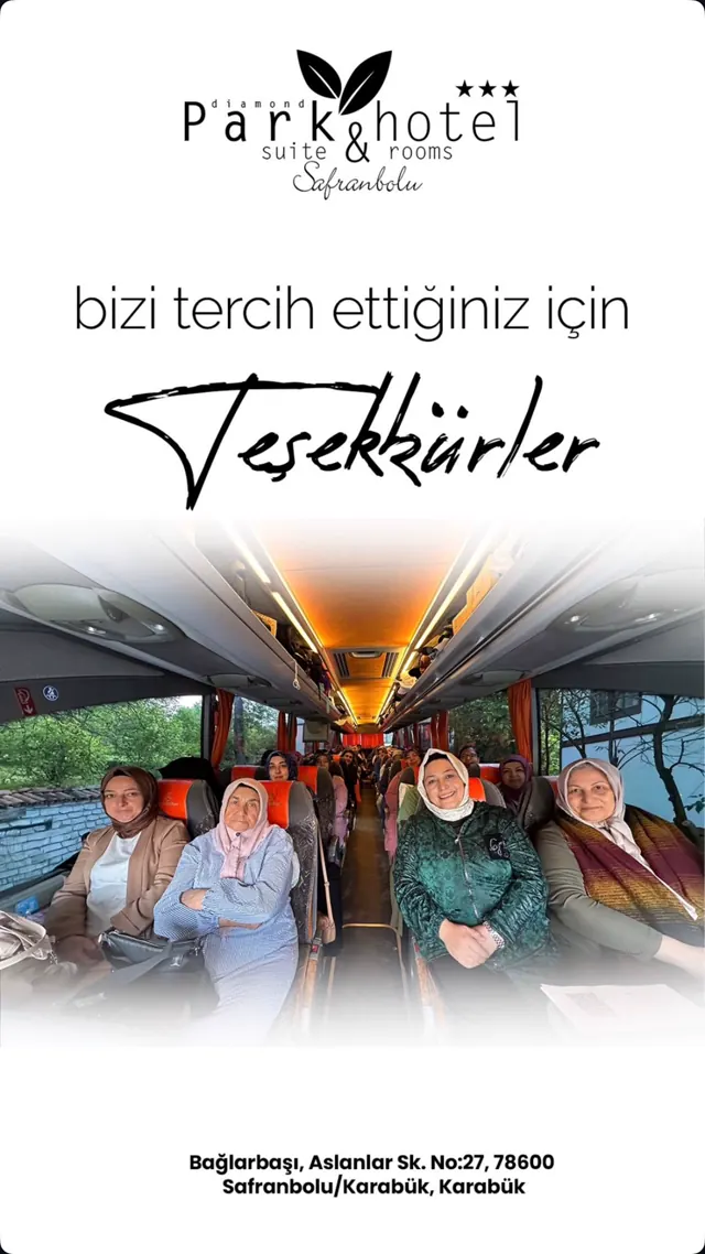 Safranbolu grup konaklama misafir teşekkür karesi