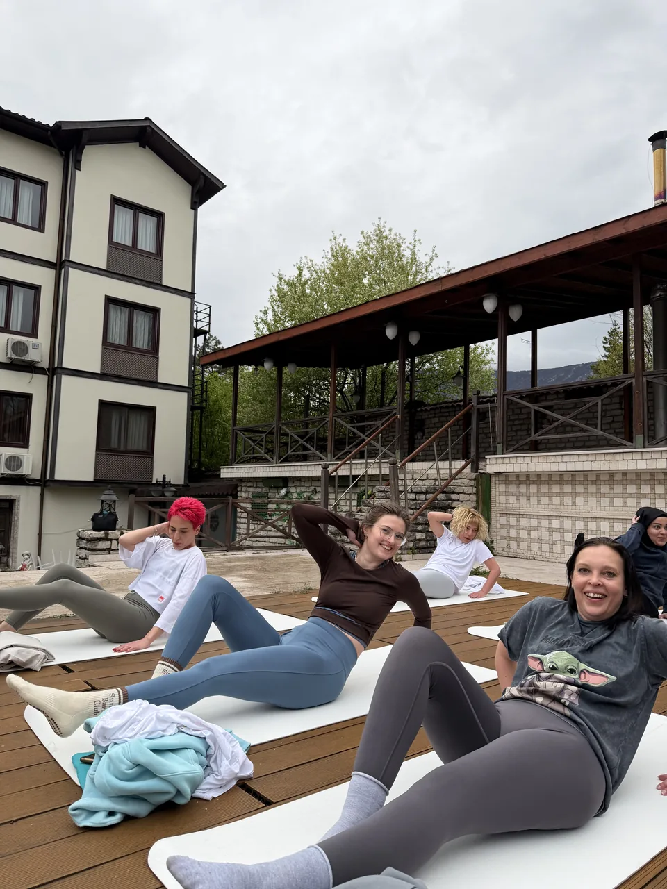 Safranbolu Park Otel bahçesinde wellness organizasyonu